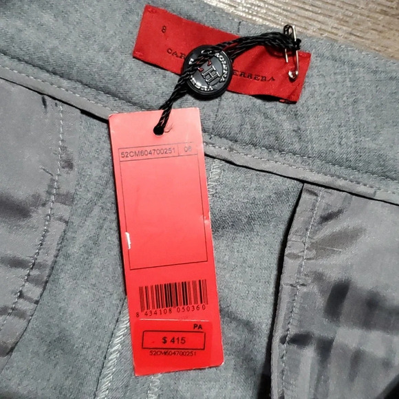 Carolina Herrera grey soft light wool dress pants trousers NWT - Picture 4 of 8